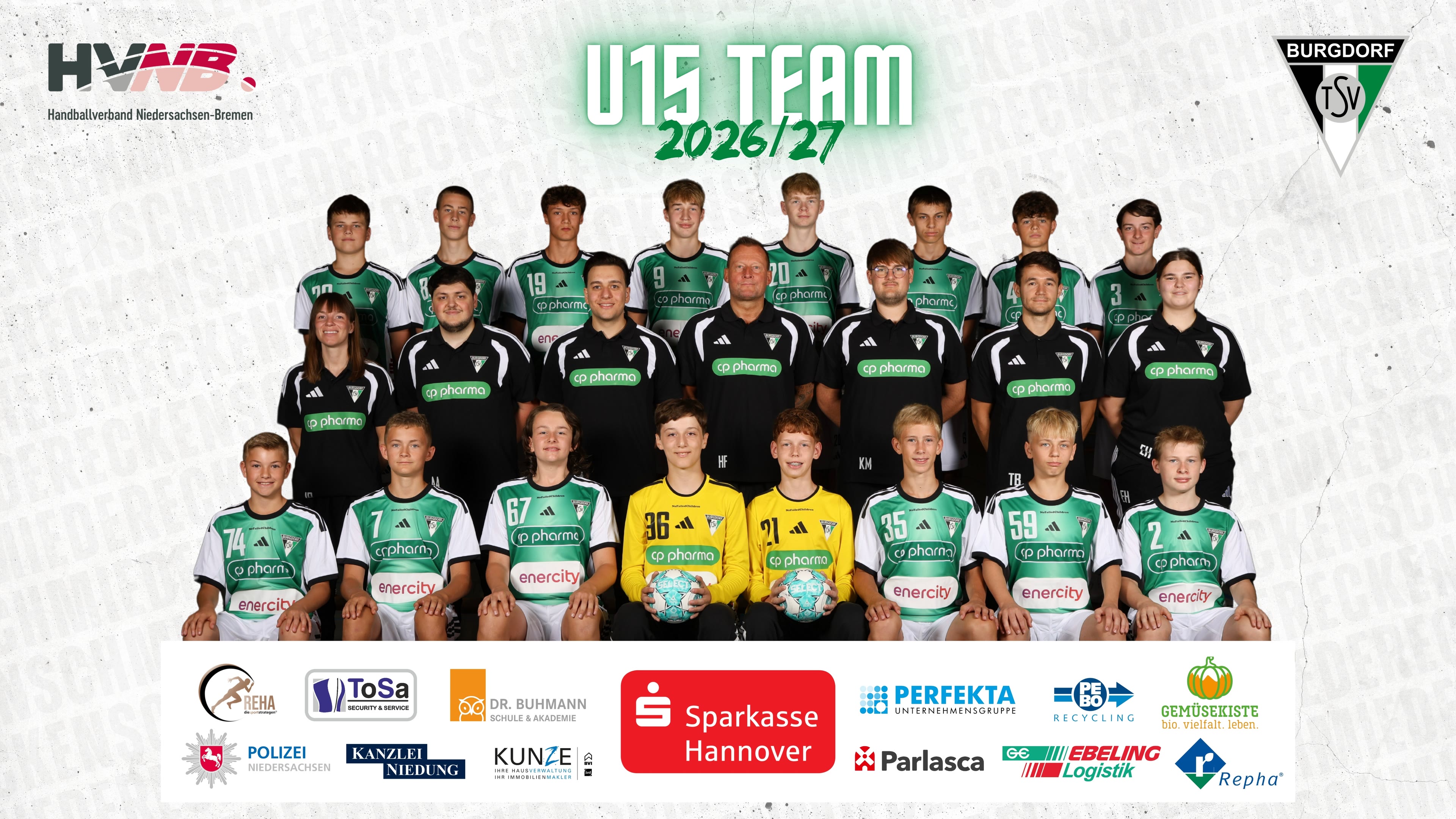 U15 Teamfoto 2026/2027