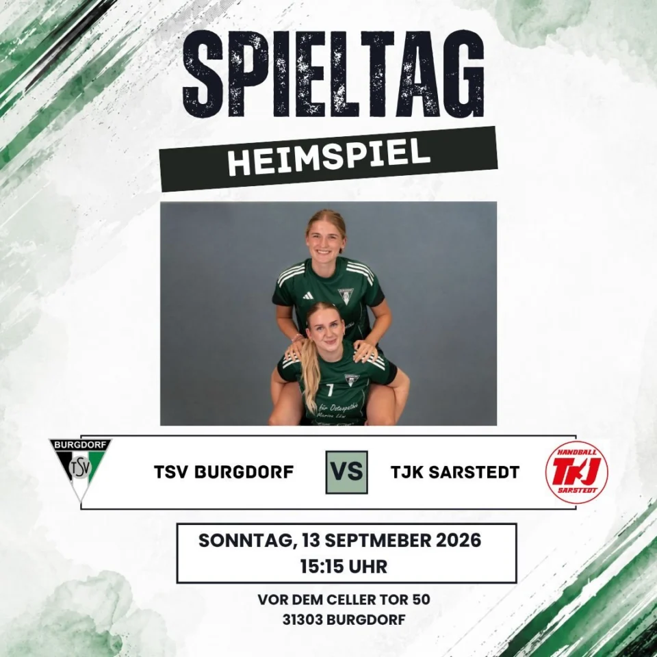 🔥 Heimspiel & zweites Saisonspiel! 🔥Weiter geht’s! Nach dem Saisonauftakt steht für uns bereits das zweite Saisonspiel an und dieses Mal dürfen wir endlich vor heimischer Kulisse r