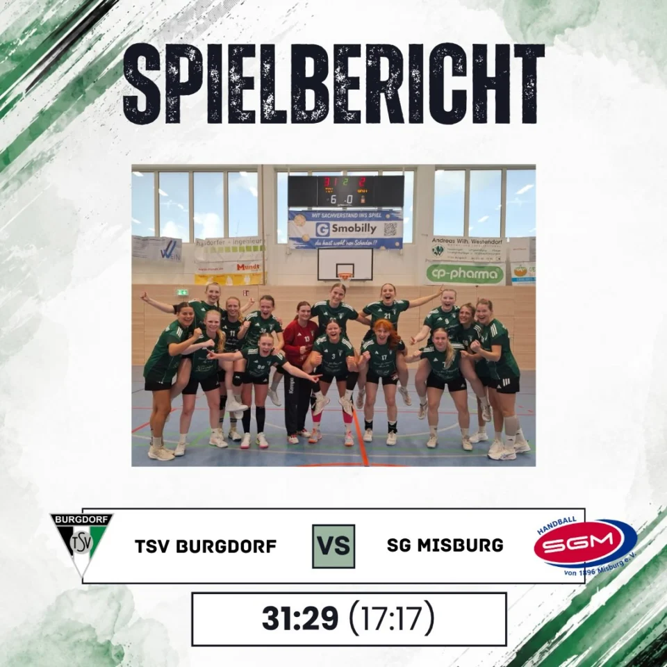 Zwei Punkte bleiben daheim! – 31:29-Heimsieg gegen Misburg
Nach der Niederlage am vergangenen Wochenende war für uns klar: Heute wollen wir die Punkte in eigener Halle behalten! 💪M