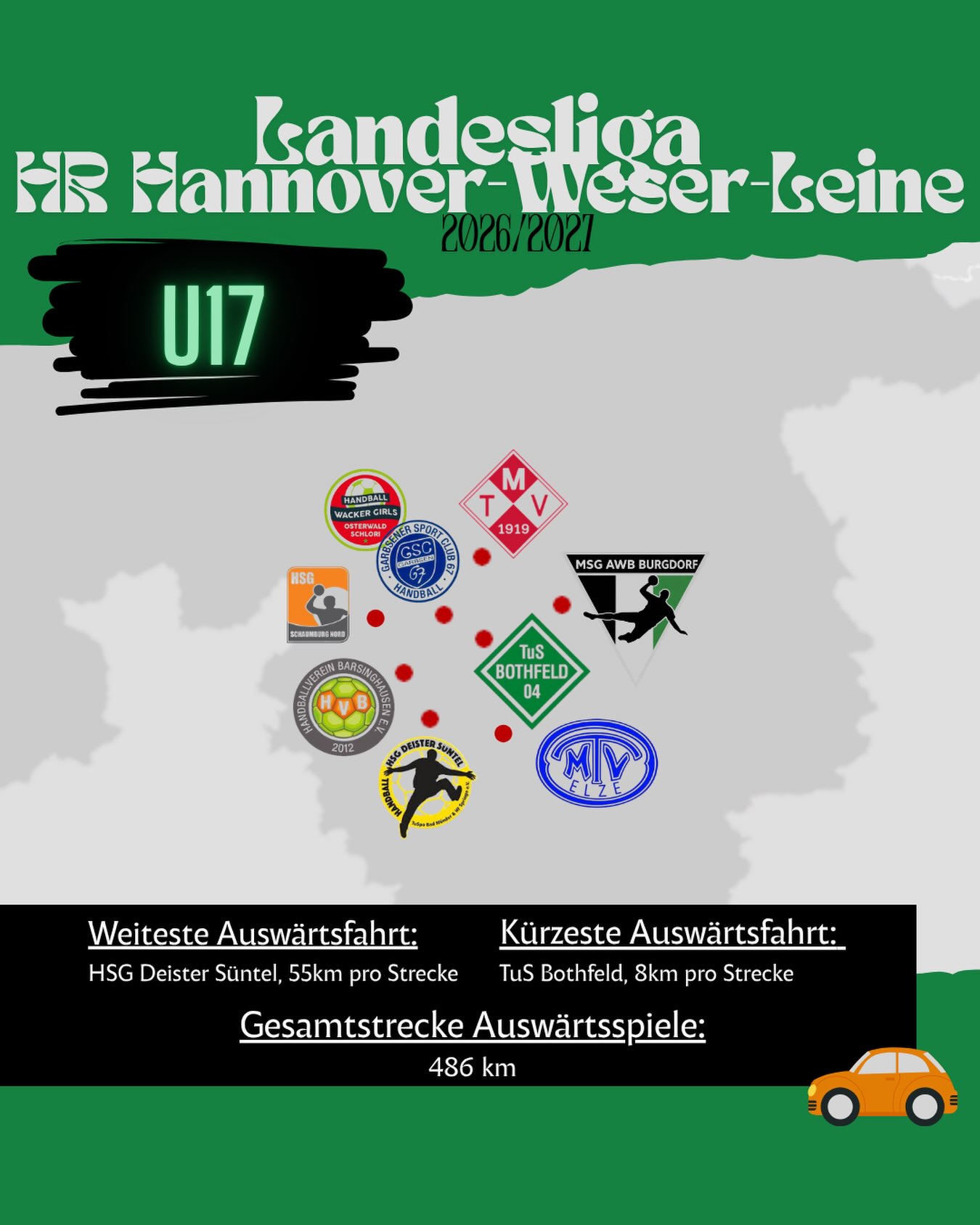✨ Staffel Landesliga HR Hannover-Weser-Leine wB✨Die neue MSG aus Altwambüchen und Burgdorf steht in den Startlöchern für die neue Saison 2026/2027!