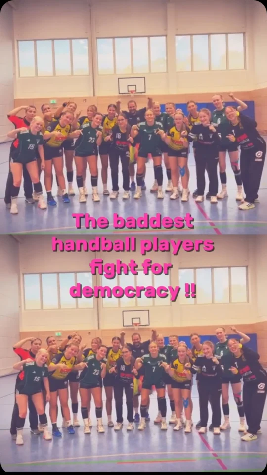 Auf dem Feld Rivalen - neben dem Feld für die gleich Sache einstehen 🤝#kunterbunt #together #handball