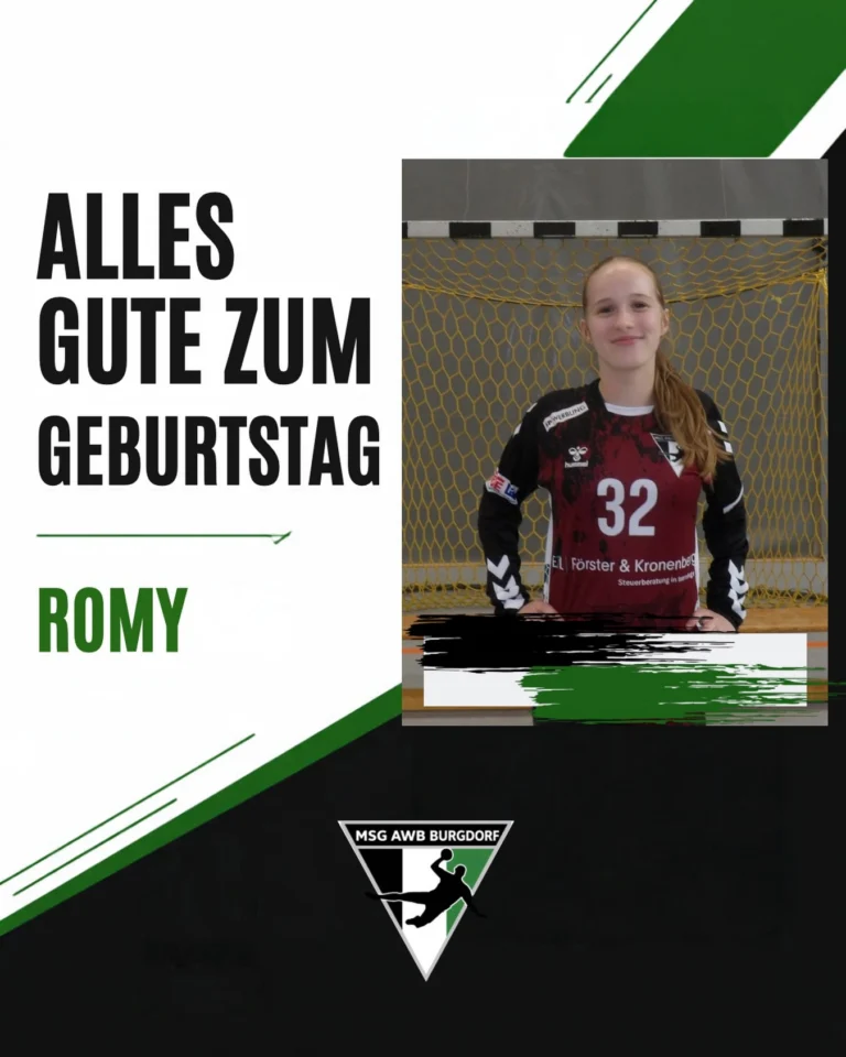 Unsere Romy aus der u17 feiert heute ihren Ehrentag! Wir gratulieren ganz herzlich!!