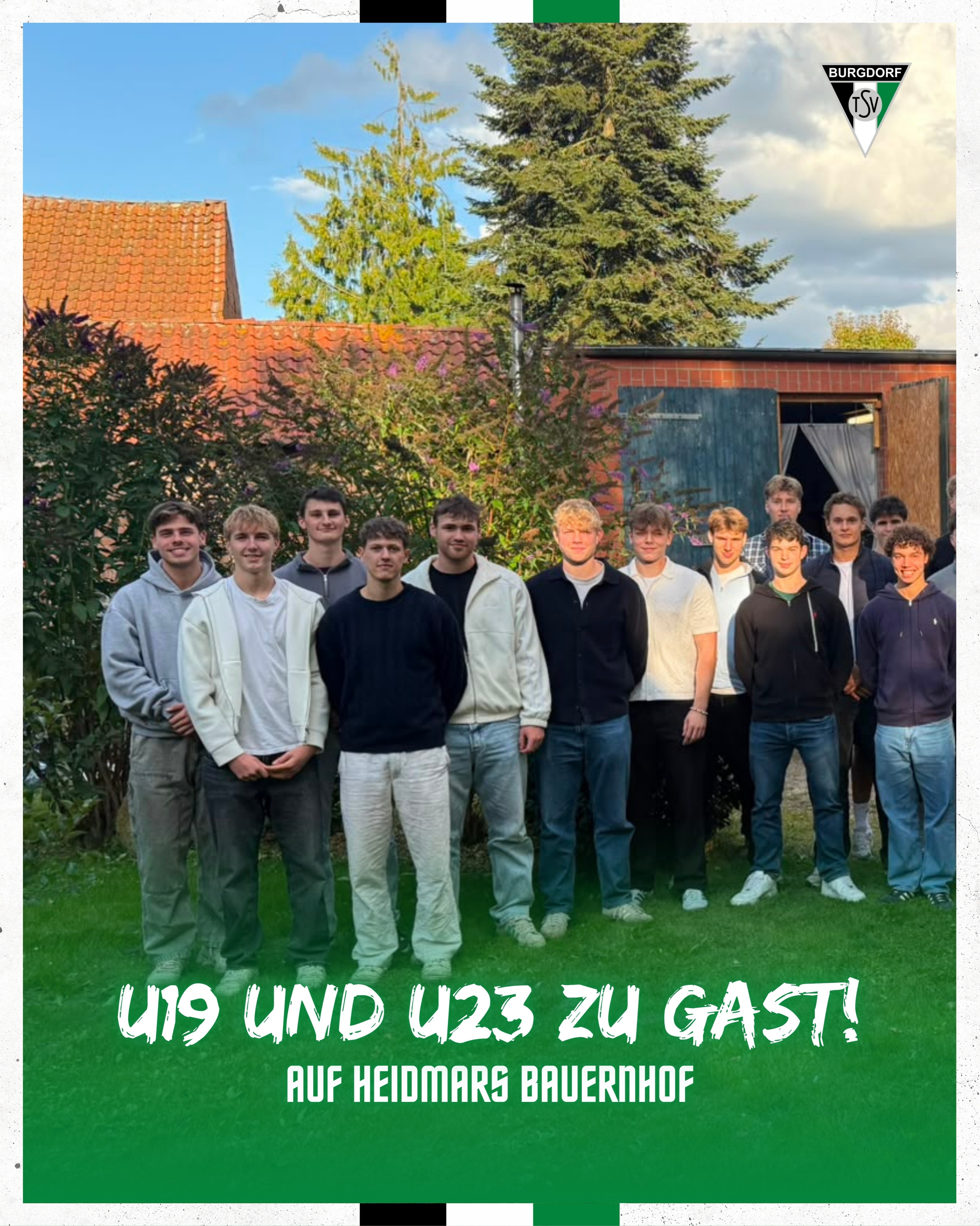 🌾 𝗠𝗮𝗻𝗻𝘀𝗰𝗵𝗮𝗳𝘁𝘀𝗮𝗯𝗲𝗻𝗱 𝗮𝘂𝗳 𝗱𝗲𝗺 𝗕𝗮𝘂𝗲𝗿𝗻𝗵𝗼𝗳! 💪⚒️Nach dem letzten Testspiel unserer U23 vor dem Saisonstart gegen die HSG am Hallo Essen ging es für unsere