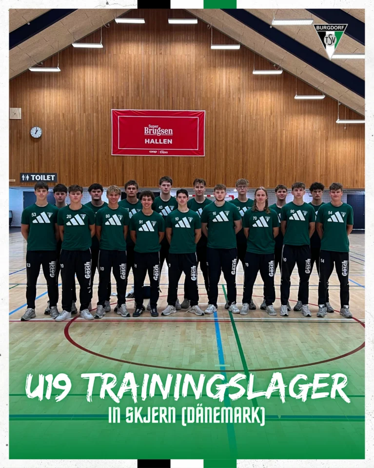 🇩🇰 𝗨𝟭𝟵 𝗧𝗥𝗔𝗜𝗡𝗜𝗡𝗚𝗦𝗟𝗔𝗚𝗘𝗥 𝗜𝗡 𝗗Ä𝗡𝗘𝗠𝗔𝗥𝗞Intensive Tage für die U19 in Dänemark! 💪In der Skjern Bank Arena standen für die Mannschaft insgesamt drei Trainingse