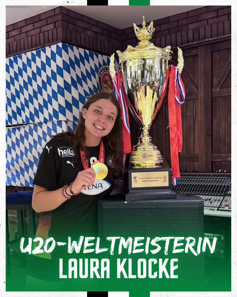 🌍 𝗚𝗼𝗹𝗱 𝗳ü𝗿 𝘂𝗻𝘀𝗲𝗿𝗲 𝗧𝗦𝗩-𝗙𝗮𝗺𝗶𝗹𝗶𝗲! 🥇Was für ein herausragender Erfolg! 💪 Unsere ehemalige Jugendspielerin des weiblichen Bereichs der TSV Burgdorf, Laura Klock