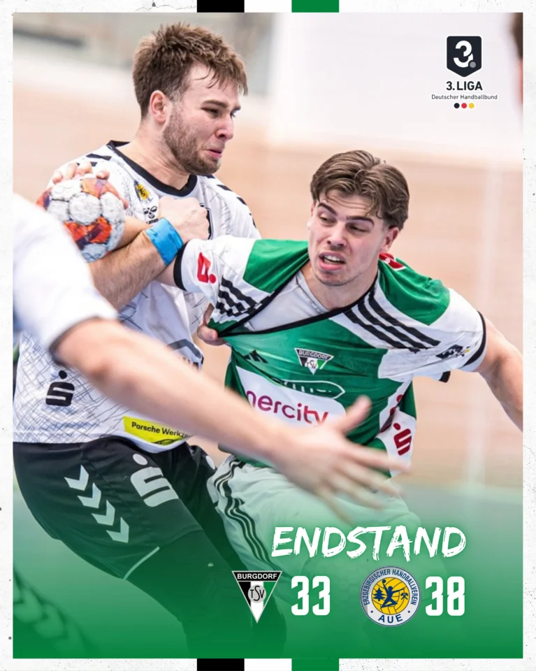 𝗦𝘁𝗮𝗿𝗸𝗲𝗿 𝗔𝘂𝗳𝘁𝗿𝗶𝘁𝘁 𝘂𝗻𝘀𝗲𝗿𝗲𝗿 𝗨𝟮𝟯 𝗴𝗲𝗴𝗲𝗻 𝗱𝗲𝗻 𝗔𝘂𝗳𝘀𝘁𝗶𝗲𝗴𝘀𝗳𝗮𝘃𝗼𝗿𝗶𝘁𝗲𝗻! Gegen den ehv.aue war die nächste Überraschung lange zum Greifen nah. Mit einer 19:17-Führung ging es in die Pause, nach